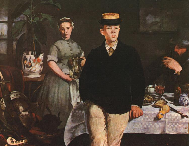 Edouard Manet The Luncheon in the Studio oil painting image